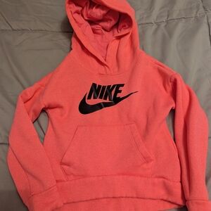 Nike Coral Hoodie with Black Logo